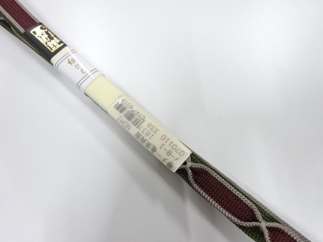  大特価品　未使用品　正絹　手組帯締め